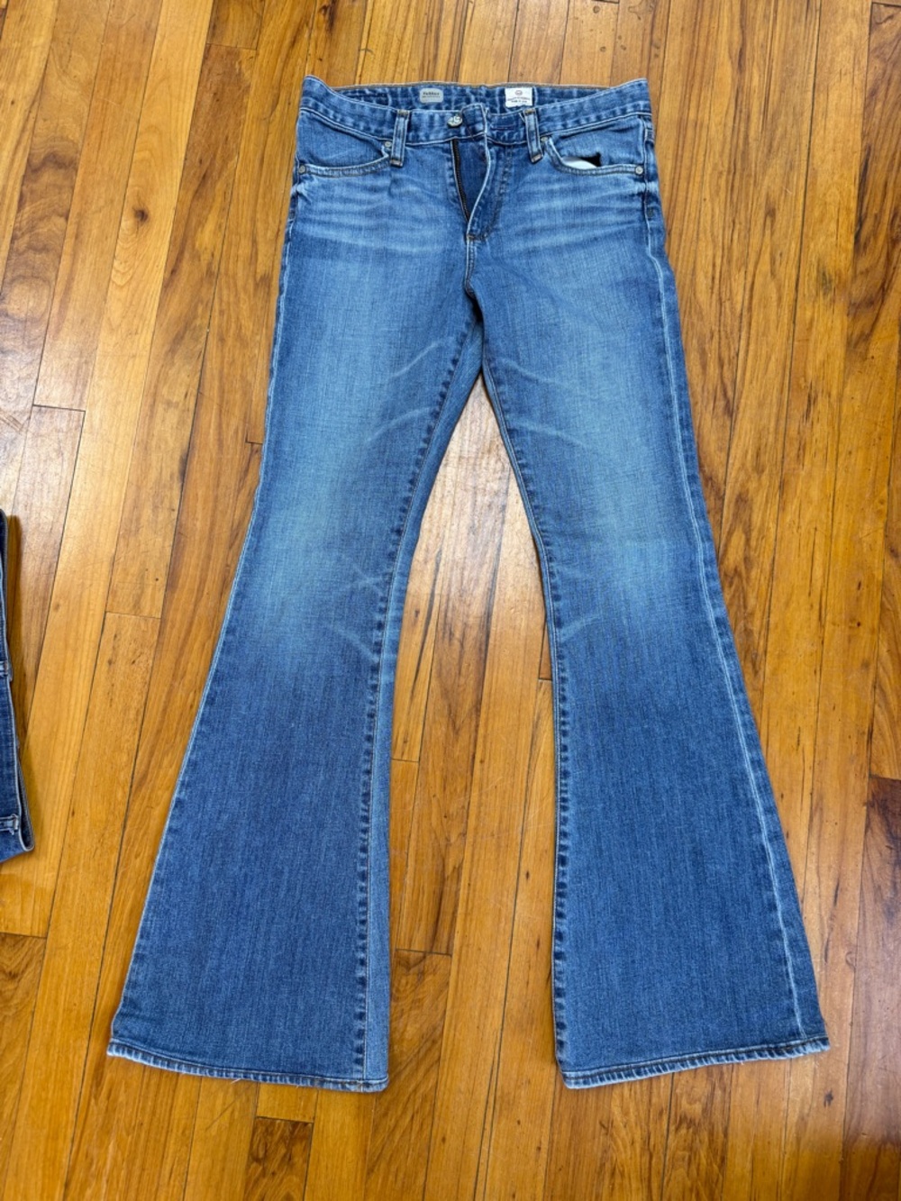 Ag Adriano Goldschmied Women's Blue Flare Jeans - Medium Wash
